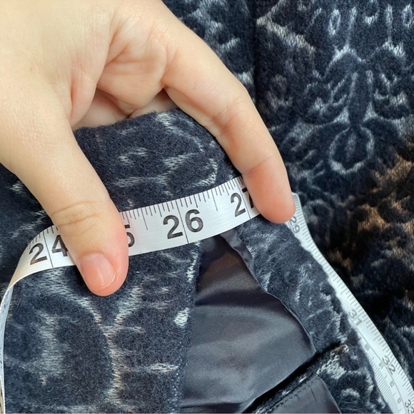 Cabi Wool Blend Jacquard Navy and Gray Jacket size 12 - Picture 16 of 16